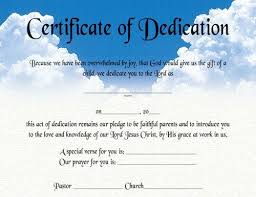 Certificate Of Dedication Certificates Baby Dedication Certificate Baby Dedication Certificate Templates
