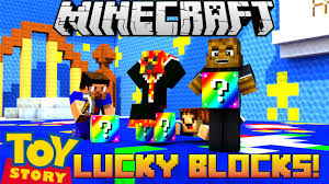What is the lucky block server in minecraft? Minecraft Rainbow Toy Story Lucky Block W Prestonplayz Vikkstar And Woofless
