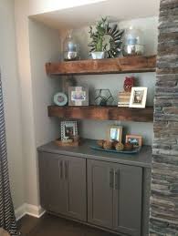 The small living room needs a careful balance between storage units and shelves and an open, charming ambiance that gives you a sense of spaciousness. Brilliant Built In Shelves Ideas For Living Room 11 Home Decor Home Wood Floating Shelves