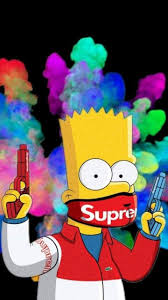 Simspont Bart Simpson Oboi V Stile Nike Betmen Oboi