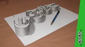 Gambar wajah manusia dengan pensil. Gambar Kaligrafi 3d Pensil Cikimm Com