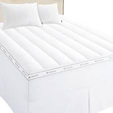 Columbia Ice Fiber Cooling 3 In Mattress Topper Mattress Topper Mattress Tempurpedic Mattress