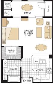 Studio Apartment Plan And Layout Design With Storage Studio Apartment Plan Small Apartment Plans Studio Apartment Floor Plans