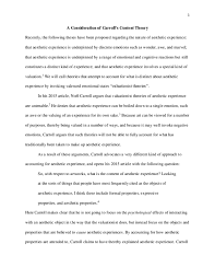 Doc A Consideration Of Carroll S Content Theory David Sackris And Rasmus Rosenberg Larsen Academia Edu