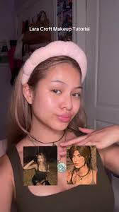 Felt like I shape shifted for this role haha (repost w sound this time😭)  #laracroft #makeup ~ Makeup Used