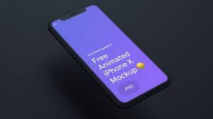 Download Iphone X Animated Mockup Psd Pinspiry Iphone Phone Mockup Free Iphone