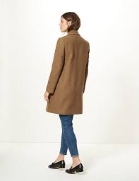 Shop marks & spencer women's accessories at up to 70% off! Wool Blend Single Breasted Coat M S Collection M S