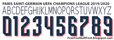 Psg's neymar signs contract extension. Free Football Fonts Paris Saint Germain Champions League 2019 2020 Font