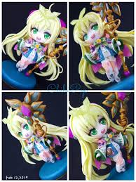 Heres The Finish Chibi Version Of My Destina Made From Polymerclay I Mean All The Details Are Made Of Polymerclay Not Painted The Next Is Yuna Dominiel And Angelica Epicseven