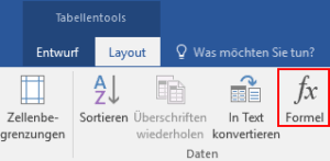 Um diesen befehl nutzen zu können muss die entsprechende schaltfläche in eine 4 75 100 3. Word Rechnen In Einer Tabelle Rechenfunktionen Verwenden Tippscout De