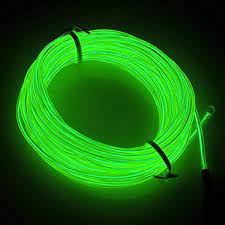 Riorand Rr Nl Ew Hd Neon Glowing Strobing Electroluminescent Light El Wire With Battery Pack For Parties Halloween Decoration Strobing Neon Glow Wire Lights