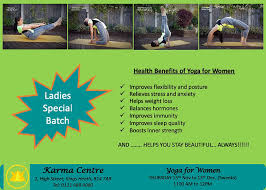 Get into detail about the yoga benefits for women. Health Benefits Of Yoga For Women Karma Centre