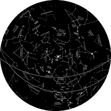 A Basic Layout Of The Major Constellations Printable Constellation Map Constelacoes Astronomia Astrologia