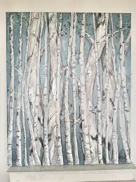 Birch Tree Wall Art Canvas Free Ship Birch Tree Painting Canvas Wall Art Birch Tree Wall Art Tree Painting Tree Painting Canvas Birch Tree Painting