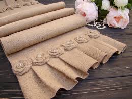 Farmhouse Table Runner Rustic Wedding Burlap Table Decor Etsy In 2020 Table Runners Wedding Holiday Table Runner Rustic Table Runners