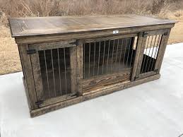 Rustic Classic Piece To Replace Your Dogs Wire Crate Perfect As An Entry Table Or Entertainment Stand Luxury Dog Kennels Diy Dog Kennel Dog Crate Furniture