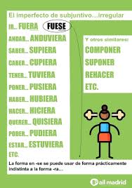 En General Usamos El Preterito Imperfecto De Subjuntivo En Los Mismos Casos Que El Presente De Subjunti Spanish Language Learning Spanish High School Spanish