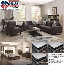 It S A Breeze To Redecorate Our Living Room And Bedroom With Combo 1 From Dallas Furniture O In 2020 Living Room And Bedroom Combo Living Room Bedroom Comfort Mattress