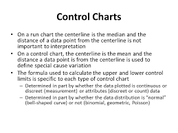 control charts on a run chart the centerline is the median