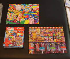 Also allows for easy storage and is perfect for on the go! Cra Z Art 2 In 1 Puzzles Lots Of Lollipops And Candy Shop Artist Amy Stewart Z Arts Puzzle Pieces Candy Shop