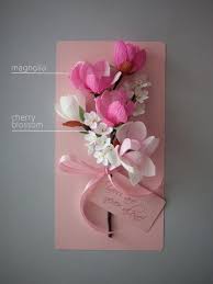 Greeting card whith paper flower. Mothers Day Personalised Gift Spring Paper Flowers Etsy Paper Flowers Craft Spring Paper Flowers Paper Flowers