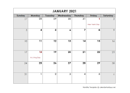 2021 monthly template calendarholidays net