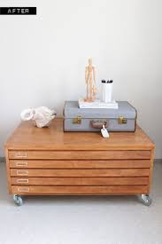 Flat File On Casters As Sideboard Or Coffee Table Coffee Table Coffee Tables For Sale Flat Files