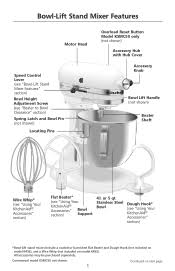 Assembling your 5 quart mixer to attach bowl 1 mixer covers model k45cr (for 4_ quart. K4sswh Parts Kitchenaid 4 5 Qt Bowl Lift Stand Mixer