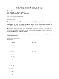 Kami menyajikan informasi terkait contoh surat pengajuan kenaikan gaji karyawan. Surat Permohonan Kenaikan Gaji Pdf