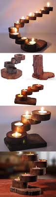 17 Diy Candle Holders Ideas That Can Beautify Your Room Kerzenstander Holz Teelichthalter Und Holzleuchte