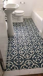Cannes Ii Blue Tile Floor Cement Tile Shop Patterned Bathroom Tiles