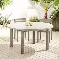 H.j wedoo modern dining table round dining table for small spaces modern leisure coffee table with wood legs for kitchen dining room and living room, 31.5 l x 31.5 w x 29.53 h, white. Concrete Outdoor Round Dining Table 60