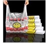 Smile Logo Shopping Plastic Vest-Style Supermarket Packaging Bags