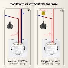 Two line wall touch switch 2 gang light switch hotel light 1. Tuya Smart Wifi Touch Light Switch Eu 220v No Neutral Wire Required Wall Switch 1 2 3 4 Gang Compatible With Alexa Google Home Home Automation Modules Aliexpress