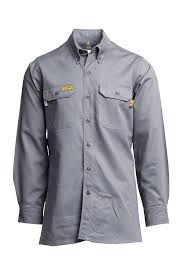 Lapco Fr Gosac7gy Gray 7oz Fr Uniform Shirts