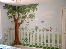 Classy Hand Painted Wall Mural Perfect For A Little Girl S Bedroom As Well As For A Teenage Girl S One Playroom Mural Mural Design Tree Mural