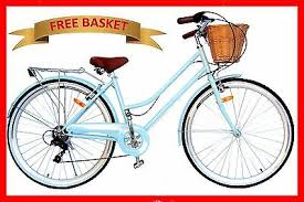 Sixthreezero classic women's 26 21 speed beach cruiser bicycle. Brand New Vintage Retro Ladies Beach Cruiser Bicycle Bike Basket 6 Speed Blue 76783017856 Ebay
