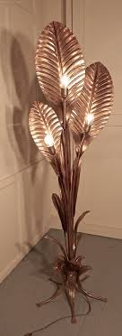 Gold palm leaf fairy lights. Antiques Atlas French Art Deco Gold Palm Leaf Floor Lamp