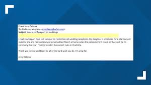 Check spelling or type a new query. New Pandemic Rules Allow More Guests At Nc Wedding Receptions Wfmynews2 Com