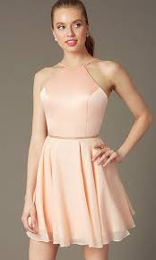 High Neck Open Back Faviana Cocktail Dress Designer Dresses Short Dresses Pink Cocktail Dress