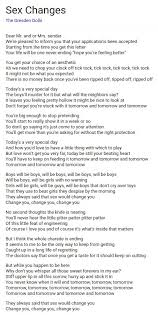 She is more beautiful than the pictures. Gretchen Felker Martin On Twitter On A Whim I Looked Up The Lyrics To Amanda Palmer S Sex Changes And To Quote Dick Nixon My God