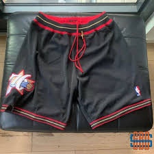 Grab your tailgate philadelphia 76ers gear and make some noise! For Sale Authentic Mitchell Ness 1997 98 Philadelphia 76ers Road Shorts Sizes M Worn Once With Custom Drawstrings Gym Men Mens Gym Short Clothes