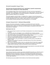 However, employees should limit their personal use of the telephone and computer during office hours. Sample Acceptable Usage Policy Free Download
