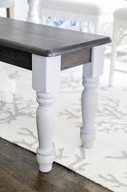 Farmhouse Bench Makeover With Two Tone Finish Farmhouse Bench Stain Colors Home
