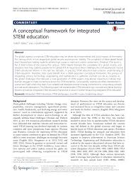 Learners will be constantly trying to develop their own individual mental model of the real world from their perceptions of that world. Pdf A Conceptual Framework For Integrated Stem Education