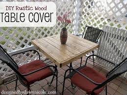 Diy Rustic Wood Table Cover Diy Table Top Diy Patio Table Rustic Diy