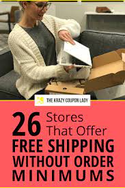 55 Stores That Offer Free Shipping With No Minimum Spend The Krazy Coupon Lady Money Saver School Supplies Shopping