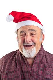 Closeup Foto Von Verblüffendem Coolen Look Opa-Mann Mit Stilvollem Bart Kam  Zu X-mas Party Tragekleidung Hipster Tartan Kostüm Ou Stockbild