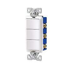 Wiring a single pole switch. Cooper Wiring Devices 15 Amp White Single Pole Switch At Lowes Com