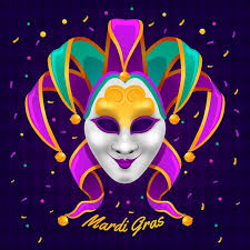 Detailed mardi gras illustration with mask
